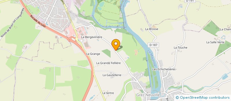 localisation de l'entreprise SCI HECILE à GREZ-NEUVILLE