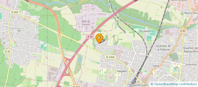 localisation de l'entreprise SCI HECLAE  SELESTAT