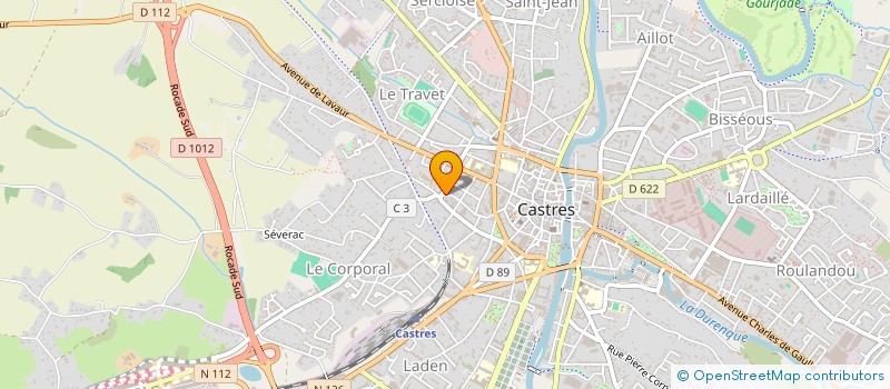 localisation de l'entreprise SCI HECRI  CASTRES