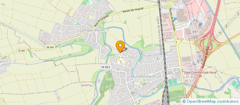 localisation de l'entreprise SCI HECTABELLE  MUNDOLSHEIM