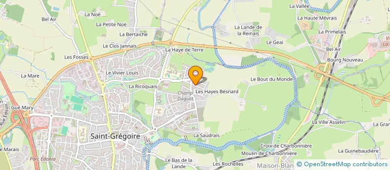 localisation de l'entreprise SCI HECTOR  SAINT-GREGOIRE