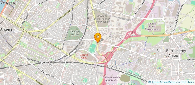 localisation de l'entreprise SCI HECTOR BERLIOZ à ANGERS