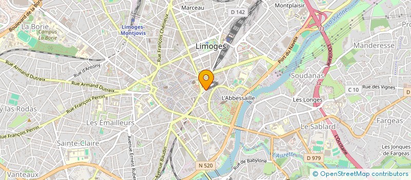localisation de l'entreprise SCI HEDEN à LIMOGES
