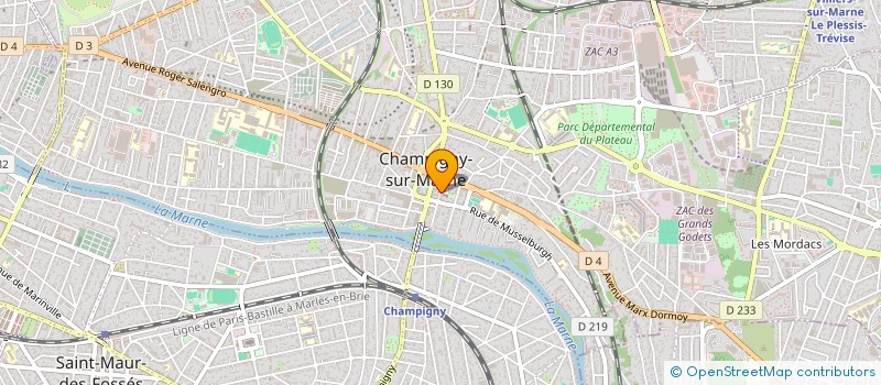 localisation de l'entreprise SCI HEDISO 2  CHAMPIGNY-SUR-MARNE