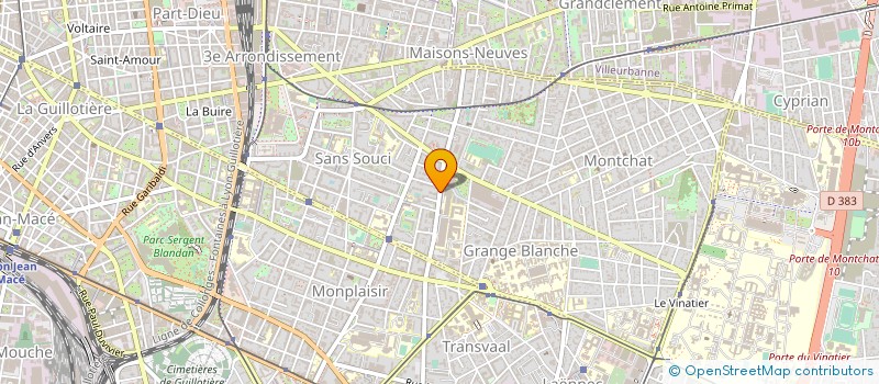 localisation de l'entreprise SCI HEDO  LYON