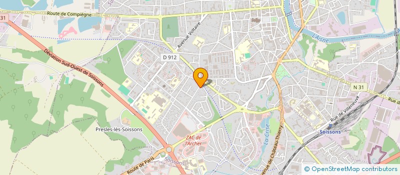 localisation de l'entreprise SCI HEDONAIS  CROUY