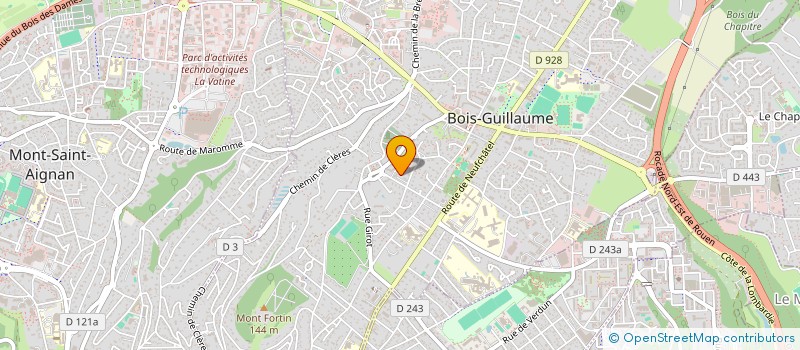 localisation de l'entreprise SCI HEDOUIN BG  BOIS-GUILLAUME