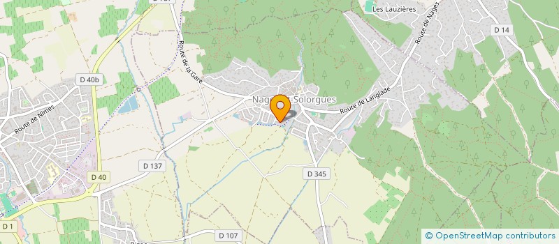 localisation de l'entreprise SCI HEDU  NAGES-ET-SOLORGUES