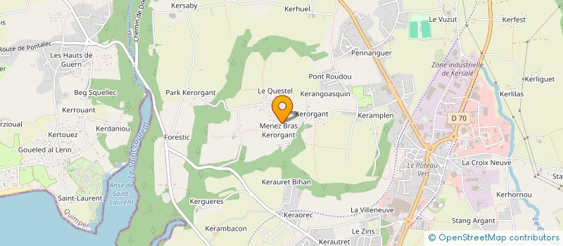 localisation de l'entreprise SCI HEDWIGE  CONCARNEAU