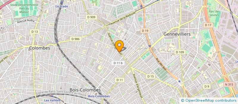 localisation de l'entreprise SCI HEEC à BOIS-COLOMBES