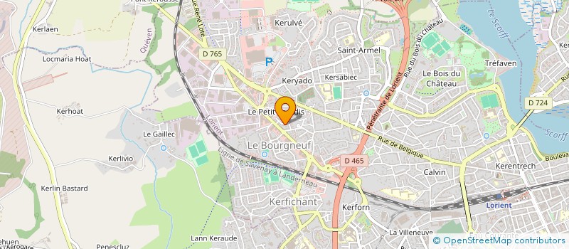 localisation de l'entreprise SCI HEFAV  LORIENT