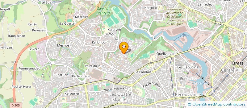 localisation de l'entreprise SCI HEGEL  BREST