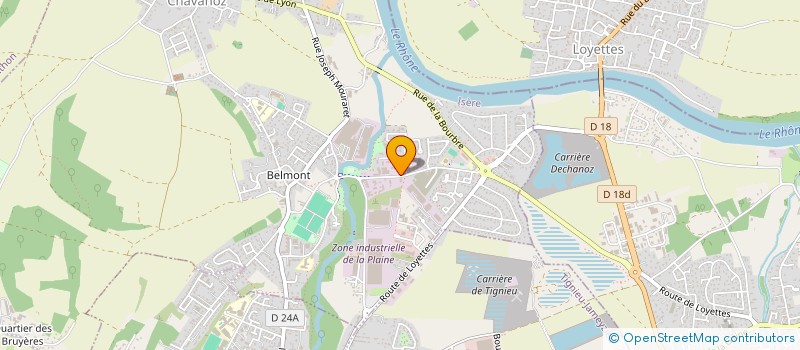 localisation de l'entreprise SCI HEGEN  CHAVANOZ