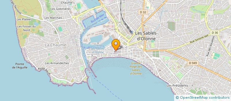 localisation de l'entreprise SCI HEGEPA à LES SABLES D'OLONNE