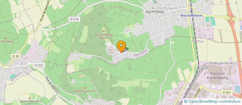 localisation de l'entreprise SCI HEGGEN-HOFFMANN  BISCHOFFSHEIM