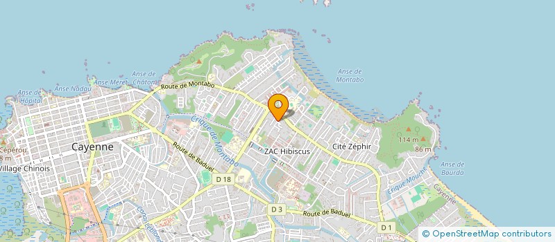 localisation de l'entreprise SCI HEI LOK  CAYENNE