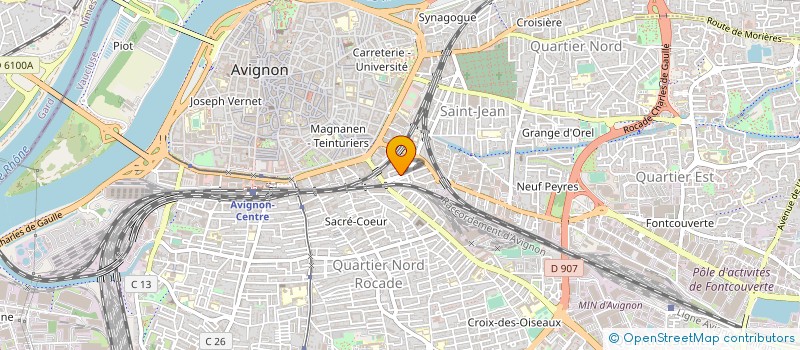 localisation de l'entreprise SCI HEICO  AVIGNON