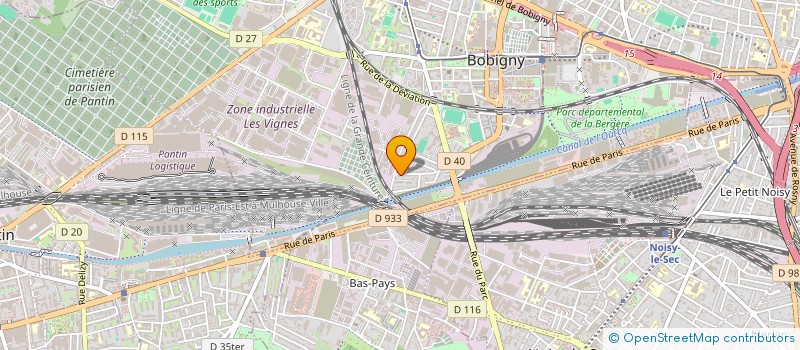 localisation de l'entreprise SCI HEIDI  BOBIGNY