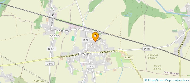 localisation de l'entreprise SCI HEIDI  FLAVY-LE-MARTEL