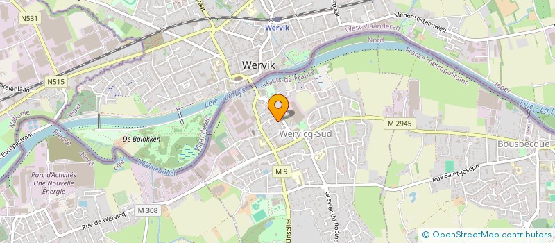 localisation de l'entreprise SCI HEIREMANS  WERVICQ-SUD