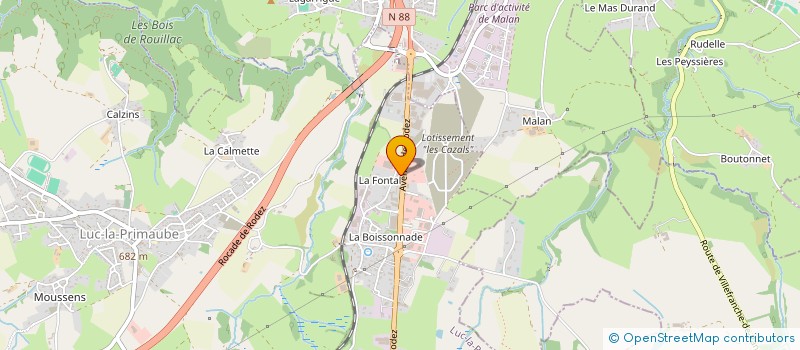 localisation de l'entreprise SCI HEITZ RUTHEN BOX  LUC-LA-PRIMAUBE