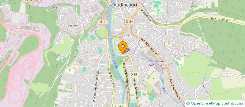 localisation de l'entreprise SCI HEITZMANN  AUDINCOURT