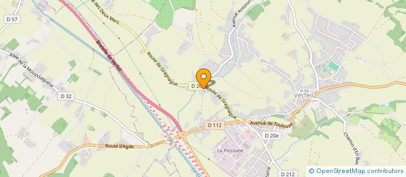 localisation de l'entreprise SCI HEJ  VERFEIL