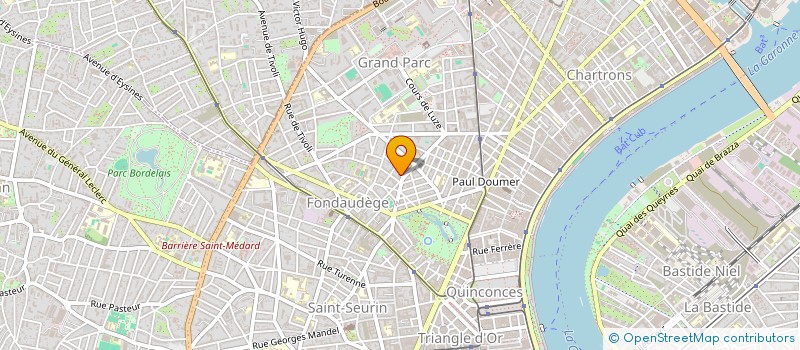 localisation de l'entreprise SCI HEL 2  BORDEAUX