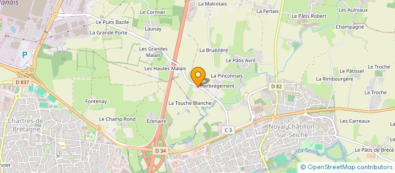 localisation de l'entreprise SCI HELA à NOYAL-CHATILLON-SUR-SEICHE