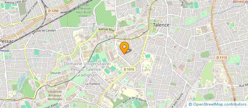 localisation de l'entreprise SCI HELARES  TALENCE