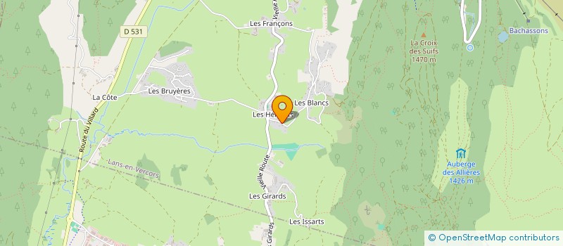 localisation de l'entreprise SCI HELASOLINE  LANS-EN-VERCORS