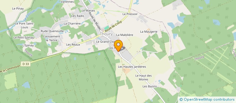 localisation de l'entreprise SCI HELAU  LA FERTE-SAINT-CYR