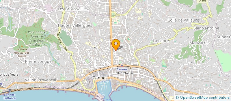 localisation de l'entreprise SCI HELAUDIANE  CANNES