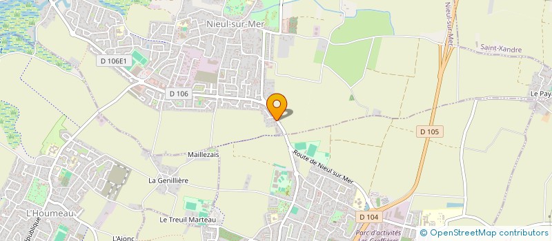 localisation de l'entreprise SCI HELBEL  NIEUL-SUR-MER