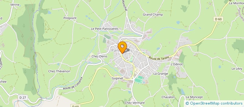 localisation de l'entreprise SCI HELDA  PANISSIERES