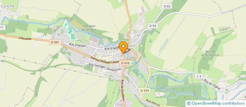 localisation de l'entreprise SCI HELDES  FREVENT