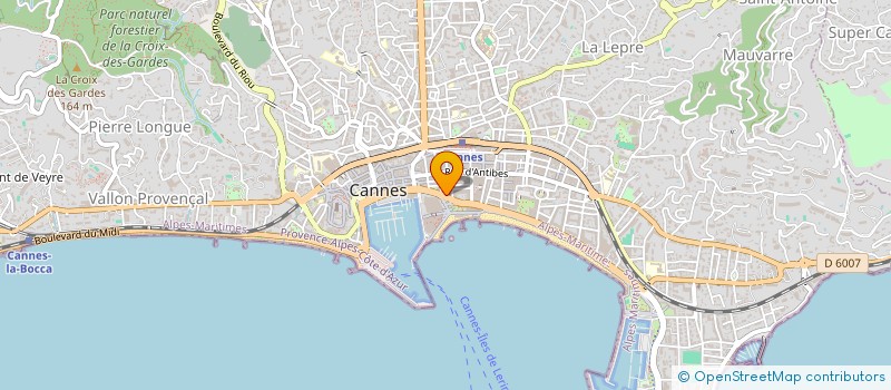 localisation de l'entreprise SCI HELEFRANCE à CANNES