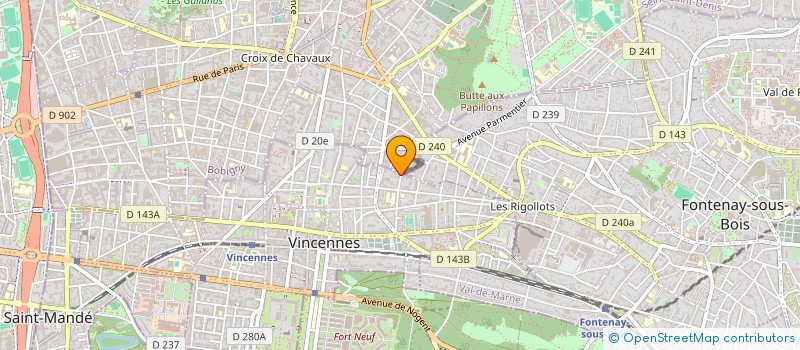 localisation de l'entreprise SCI HELENA à VINCENNES