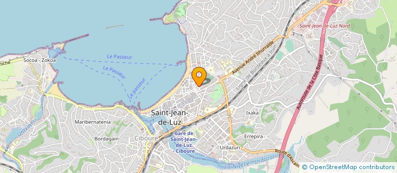 localisation de l'entreprise SCI HELENE à SAINT-JEAN-DE-LUZ