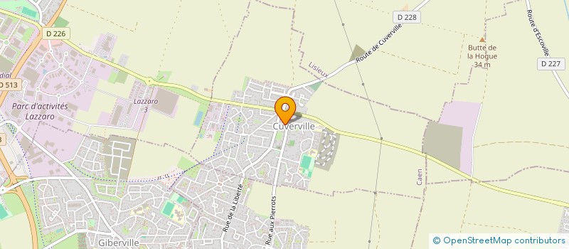 localisation de l'entreprise SCI HELENE  CUVERVILLE