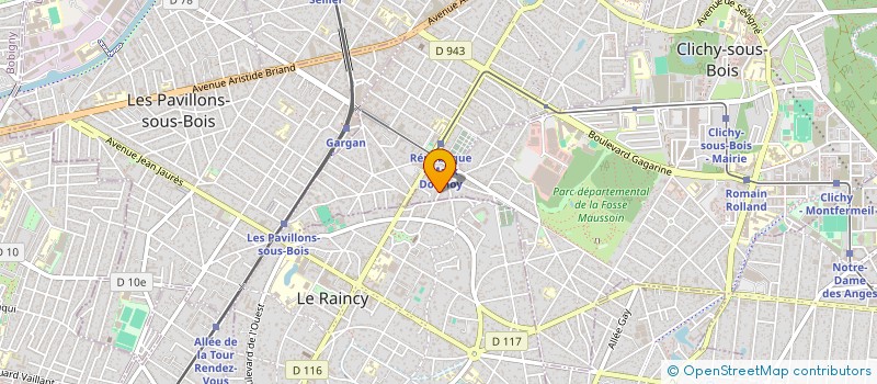 localisation de l'entreprise SCI HELENE à CLICHY-SOUS-BOIS