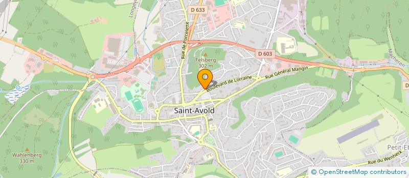 localisation de l'entreprise SCI HELENE  SAINT-AVOLD