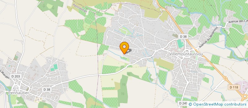 localisation de l'entreprise SCI HELENE à VILLEMOUSTAUSSOU