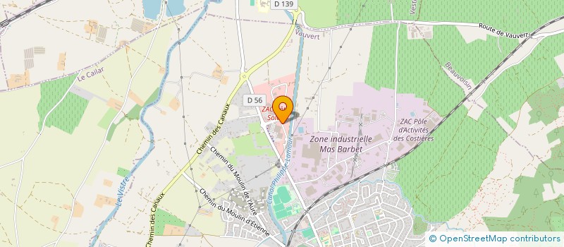 localisation de l'entreprise SCI HELENE  VAUVERT