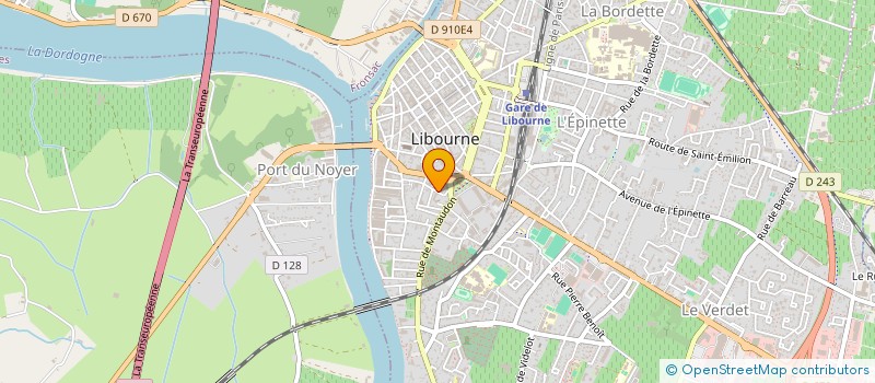 localisation de l'entreprise SCI HELENE  LIBOURNE