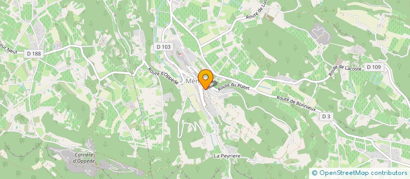 localisation de l'entreprise SCI HELENE  MENERBES