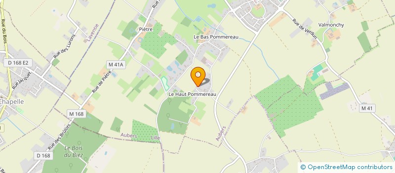 localisation de l'entreprise SCI HELENE B à AUBERS