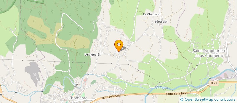 localisation de l'entreprise SCI HELENE DURAND  CHOMERAC