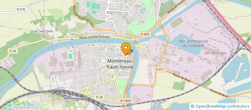 localisation de l'entreprise SCI HELENE ET HUBERT à MONTEREAU-FAULT-YONNE