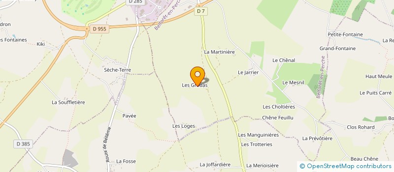 localisation de l'entreprise SCI HELENE OLIVIER à BELFORET-EN-PERCHE